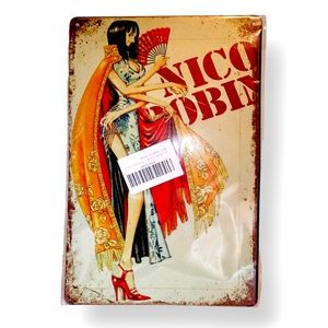 One Piece Anime Nico Robin Metal Tin Sign